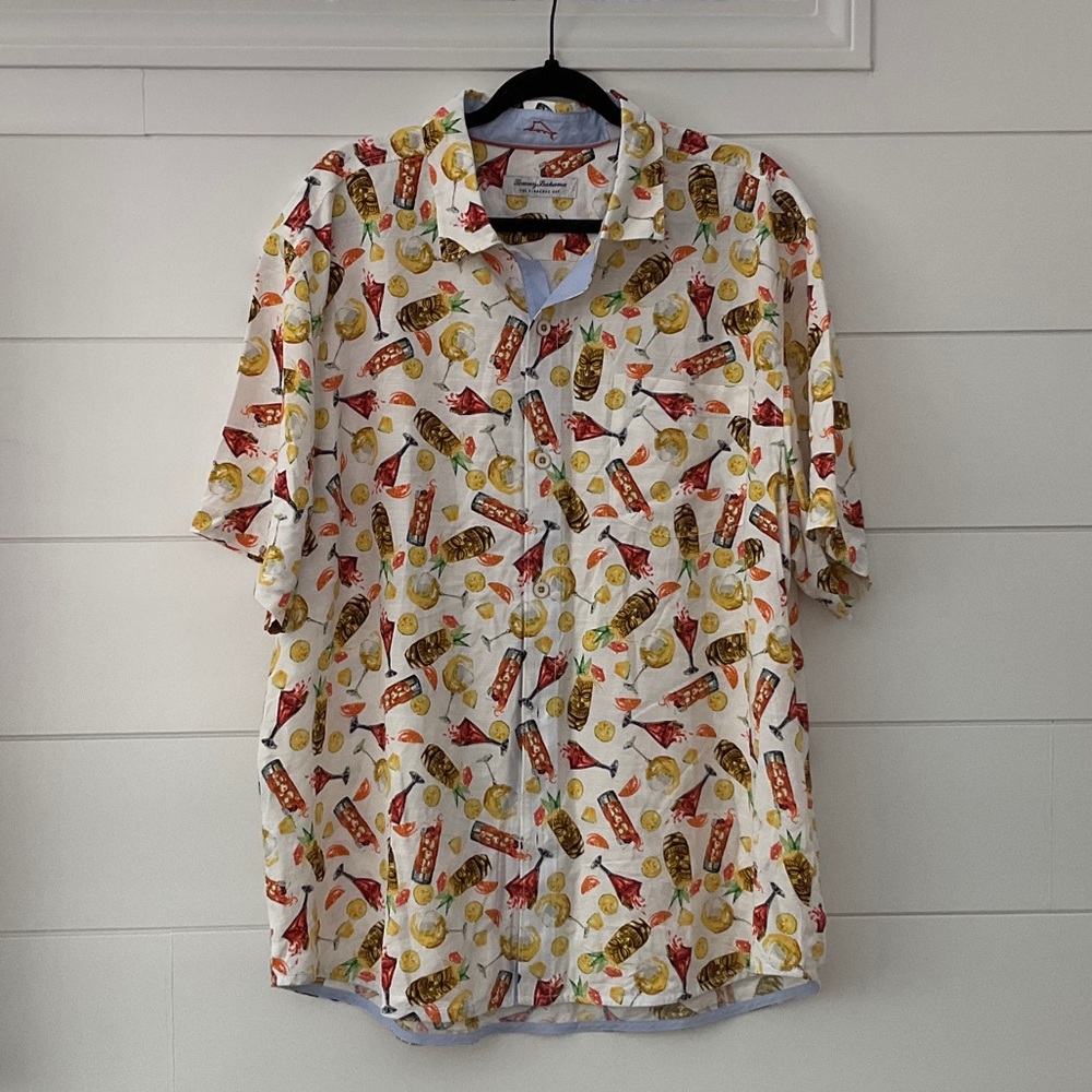 NWT Tommy Bahama Veracruz Cay Brewhama Short-Sleeve Button-Down Shirt. Sz: XL